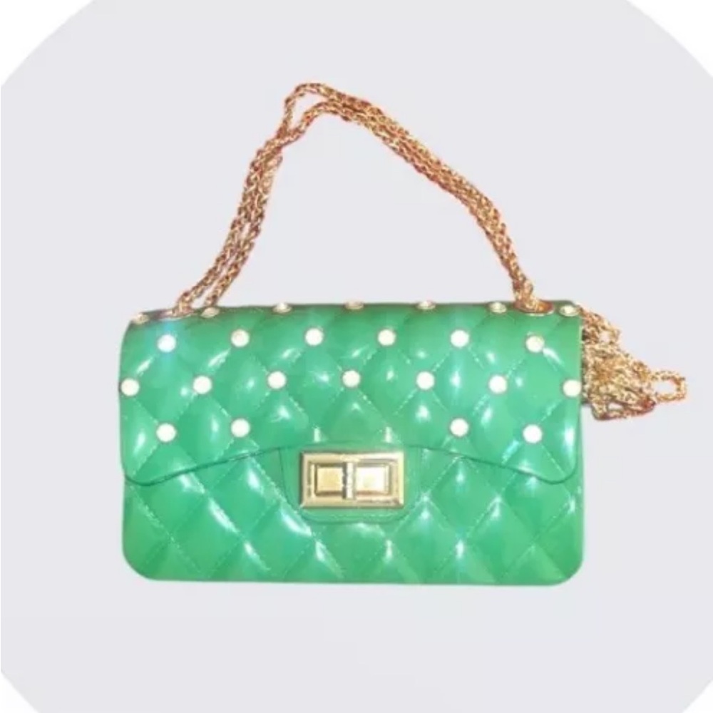 NEW💕JELLY CROSSBODY FASHION BAG W RHINESTONES